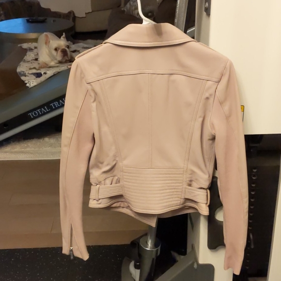 Bcbg pink leather jacket - Picture 8 of 8
